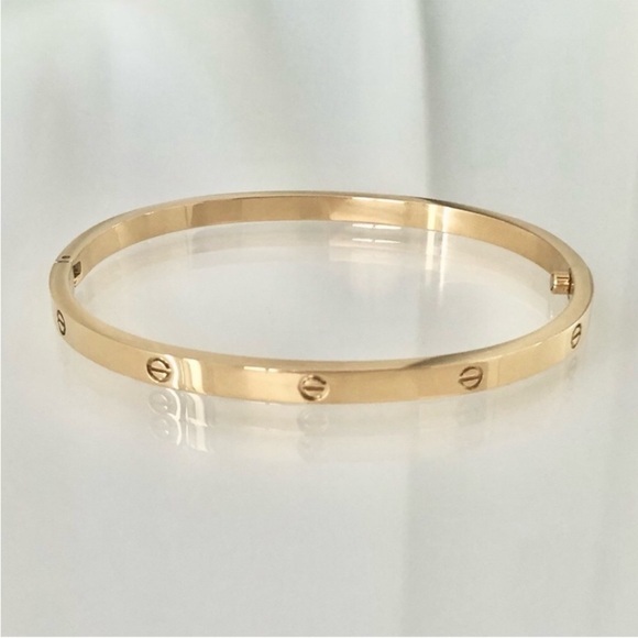 Jewelry - Gold Small Model Love Screw Bangle Bracelet and Screw Driver
